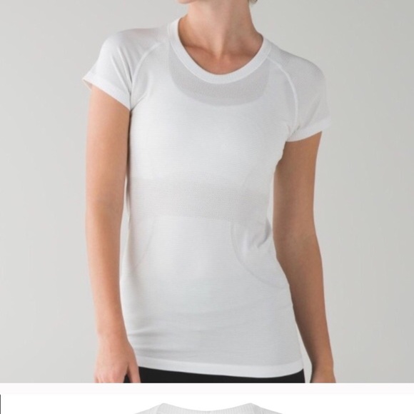 Tops - White lululemon swiftly tech scoop neck
